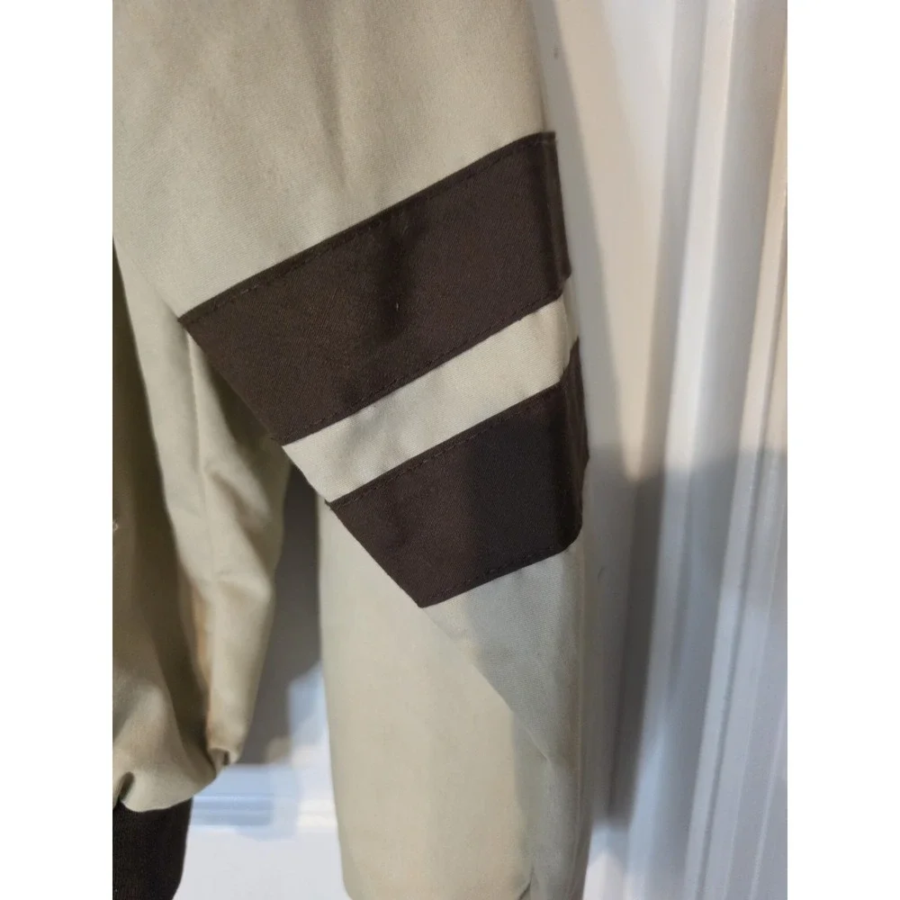 Vintage Cal-Jac Jacket Mens L 44 Tan Brown Bomber Made USA 70s 80s Retro